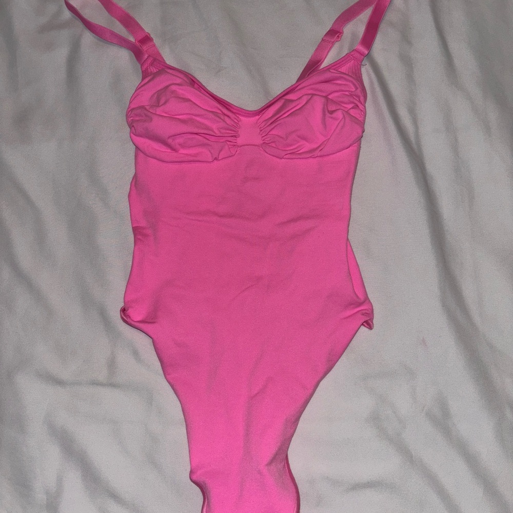 SKIMS Hot Pink Bodysuit
